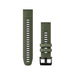 Get Garmin Garmin QuickFit® 22 Watch Bands - Moss / Graphite Silicone in Qatar from TaMiMi Projects