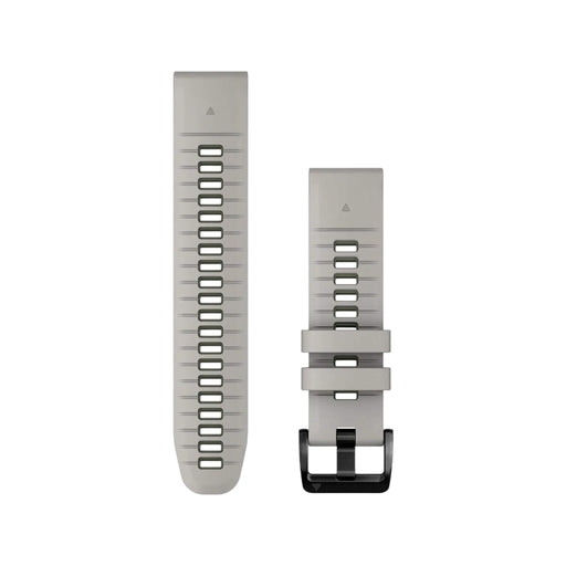 Garmin QuickFit® 22 Watch Band in Fog Gray with Moss Silicone, Available now at TaMiMi Projects in Qatar.