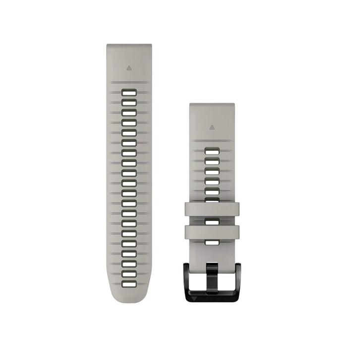Garmin QuickFit® 22 Watch Band in Fog Gray with Moss Silicone, Available now at TaMiMi Projects in Qatar.