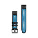 Get Garmin Garmin QuickFit® 22 Watch Bands - Black / Cirrus Blue Silicone in Qatar from TaMiMi Projects