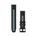 Get Garmin Garmin QuickFit® 22 Watch Bands - Black / Cirrus Blue Silicone in Qatar from TaMiMi Projects