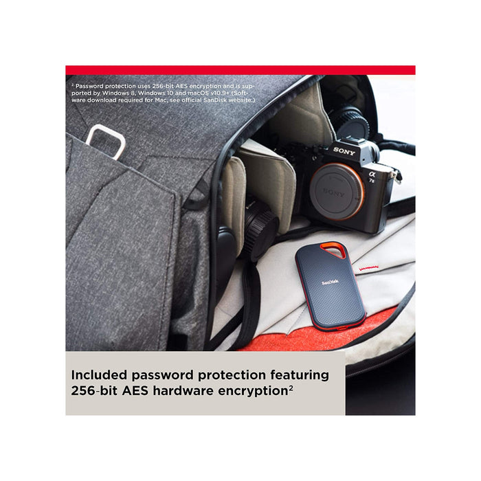 Get SanDisk Sandisk Extreme Pro portable SSD 1TB - 2000MB/s in Qatar from TaMiMi Projects