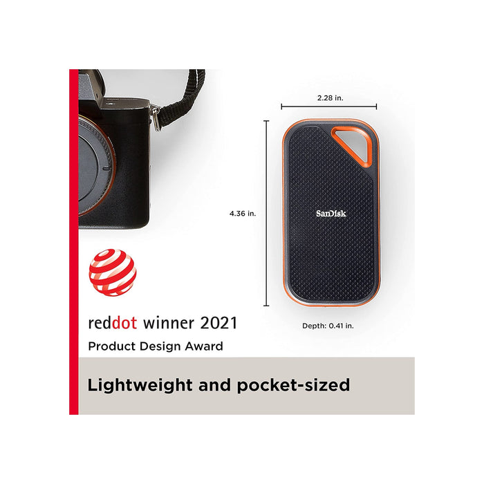 Get SanDisk Extreme Pro portable SSD 2TB - 2000MB/s | TaMiMi Projects | Qatar