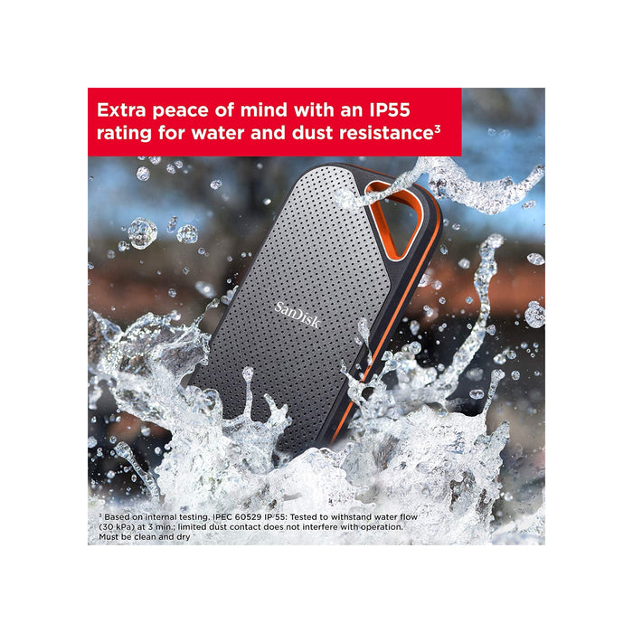 Get SanDisk Extreme Pro portable SSD 2TB - 2000MB/s | TaMiMi Projects | Qatar