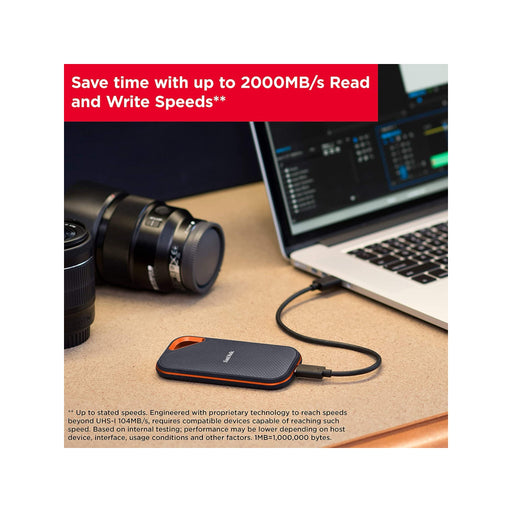 Get SanDisk Extreme Pro portable SSD 2TB - 2000MB/s | TaMiMi Projects | Qatar