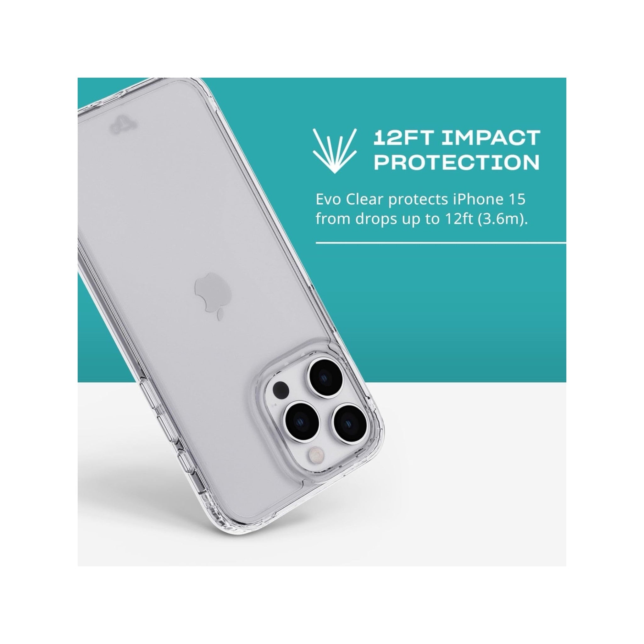 Tech21 Evo case for iPhone 15 Pro Max - Clear Tech21 Evo case for iPhone 15 Pro Max - Clear