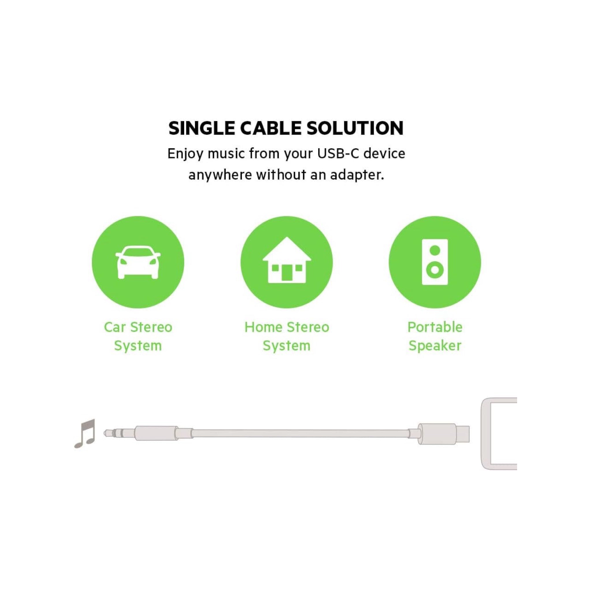  سلك بيلكن AUX ل USB-C سلك بيلكن AUX ل USB-C