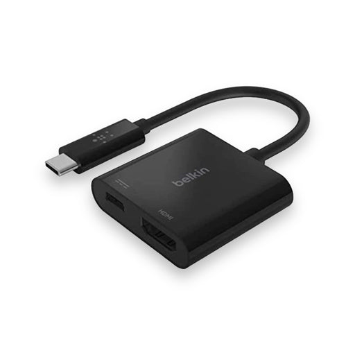 Get Belkin Belkin USB-C to HDMI Adapter + USB-C Charger in Qatar from TaMiMi Projects
