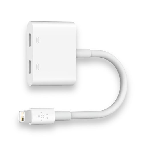 Belkin Dual Lightning Audio + Charge Adapter from TaMiMi Projects in Qatar. Charge and enjoy audio at the same time.
