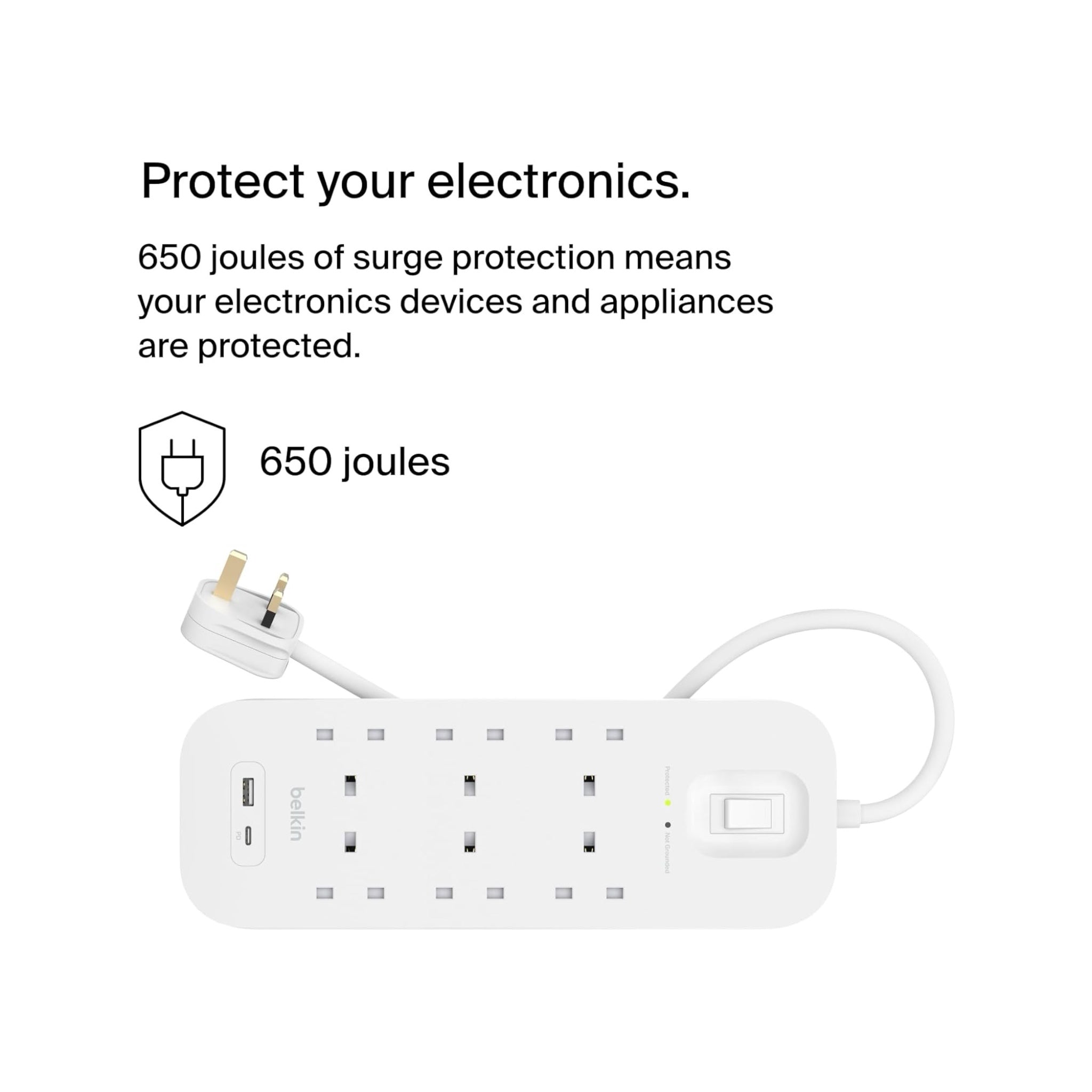 محول بيلكن ٦ مداخل مع منفذ تايب سي PD و USB-A محول بيلكن ٦ مداخل مع منفذ تايب سي PD و USB-A