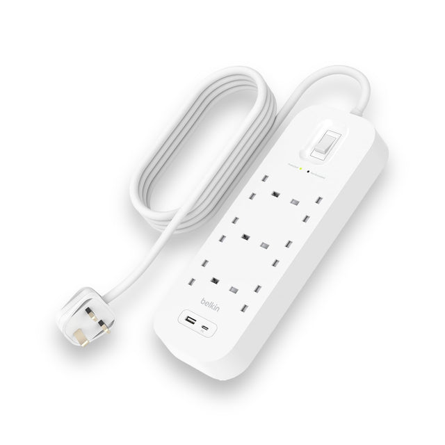 belkin surge protector 6 outlet usb c power strip in Qatar from TaMiMi Projects