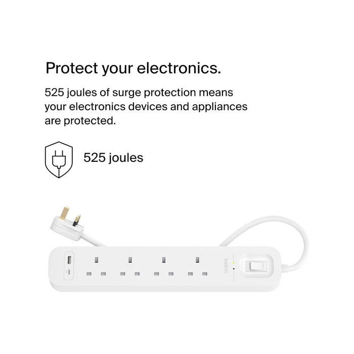 Get Belkin ‫محول بيلكن ٤ مداخل / منفذ تايب سي PD / منفذ USB-A‬ in Qatar from TaMiMi Projects