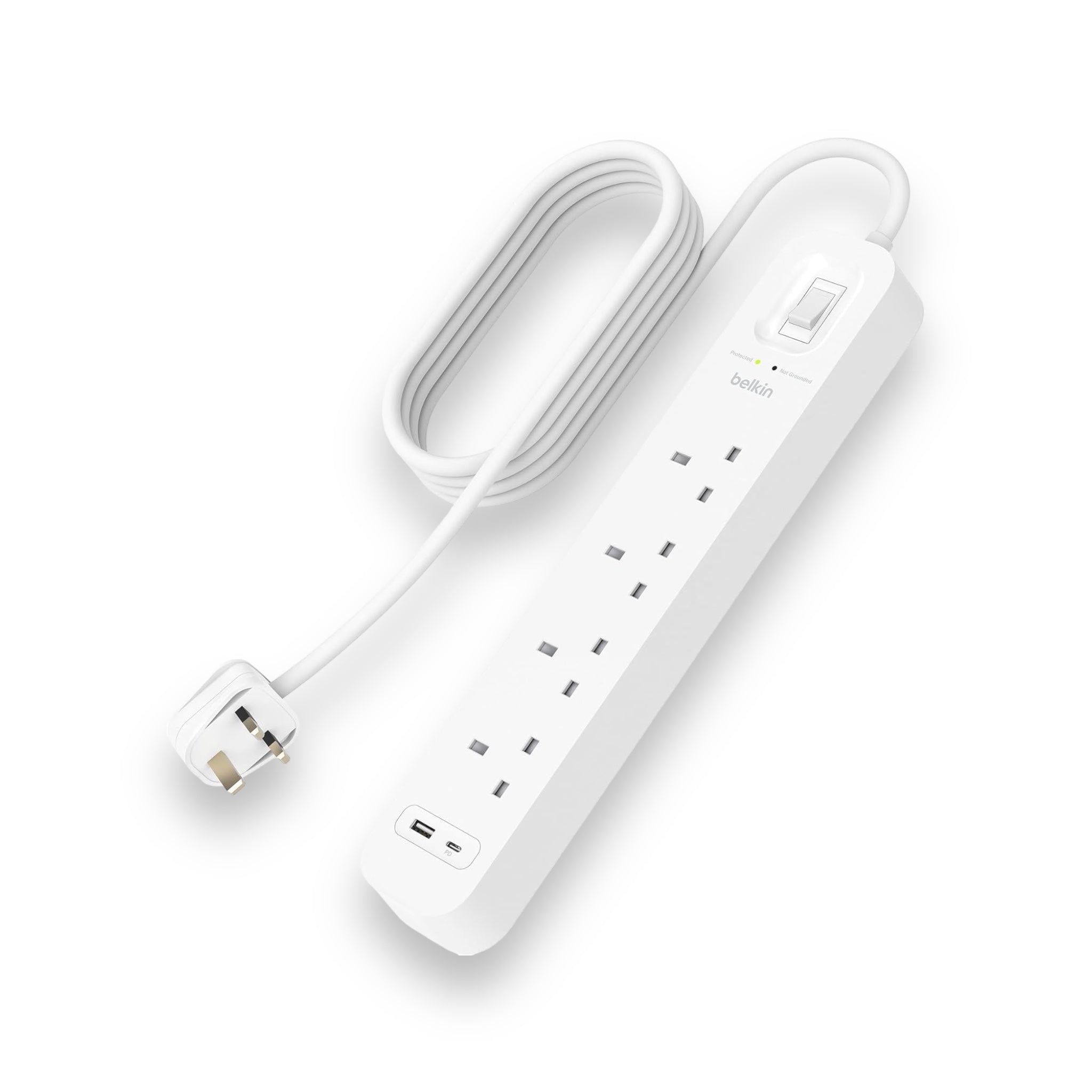 محول بيلكن ٤ مداخل / منفذ تايب سي PD و USB-A محول بيلكن ٤ مداخل / منفذ تايب سي PD و USB-A