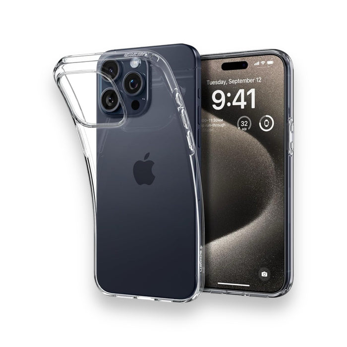 Get Spigen كفر سبيجن فلكس للايفون ١٥ برو - شفاف in Qatar from TaMiMi Projects