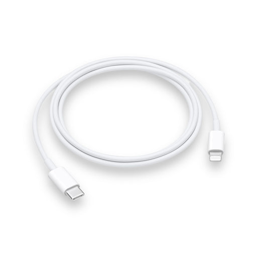 Apple USB-C to Lightning cable, 1 meter long, perfect for fast charging and data transfer, available at TaMiMi Projects in Qatar.
