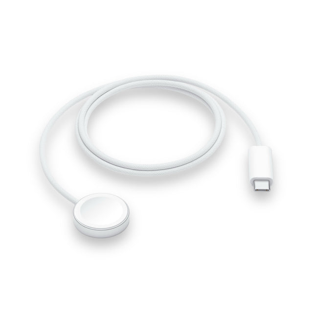 Apple Watch Magnetic Fast Charger to USB-C Cable, 1 meter, delivers fast, efficient charging, available at TaMiMi Projects, Qatar.