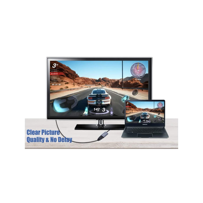 Adapter for all USB-C devices, supports high-quality content display up to 4K/30Hz, 1080p/60Hz, at TaMiMi Projects in Qatar.