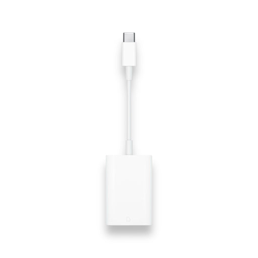 Apple USB-C to SD Card Reader transfers high-resolution photos, videos at UHS-II speeds, compatible, at TaMiMi Projects in Qatar.