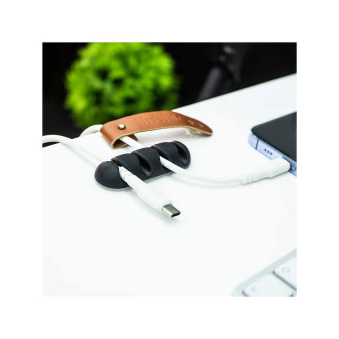 Box containing two cable organizers, each holding 4 cables, made by Bluebell, available now from TaMiMi Projects in Qatar.