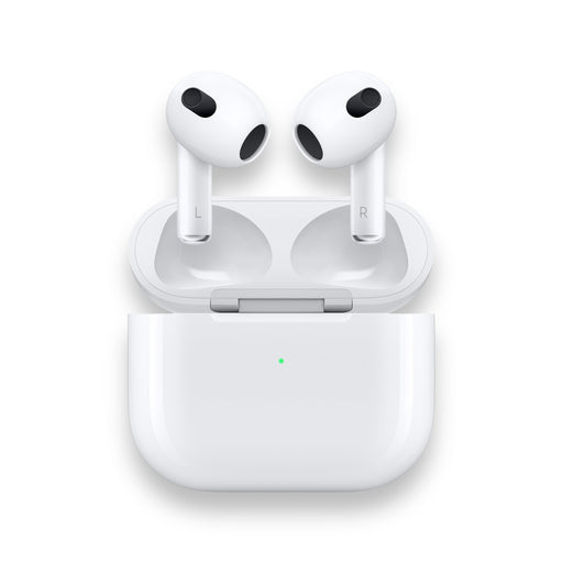 AirPods 3, advanced wireless earbuds with improved sound quality and seamless connectivity, available at TaMiMi Projects in Qatar.