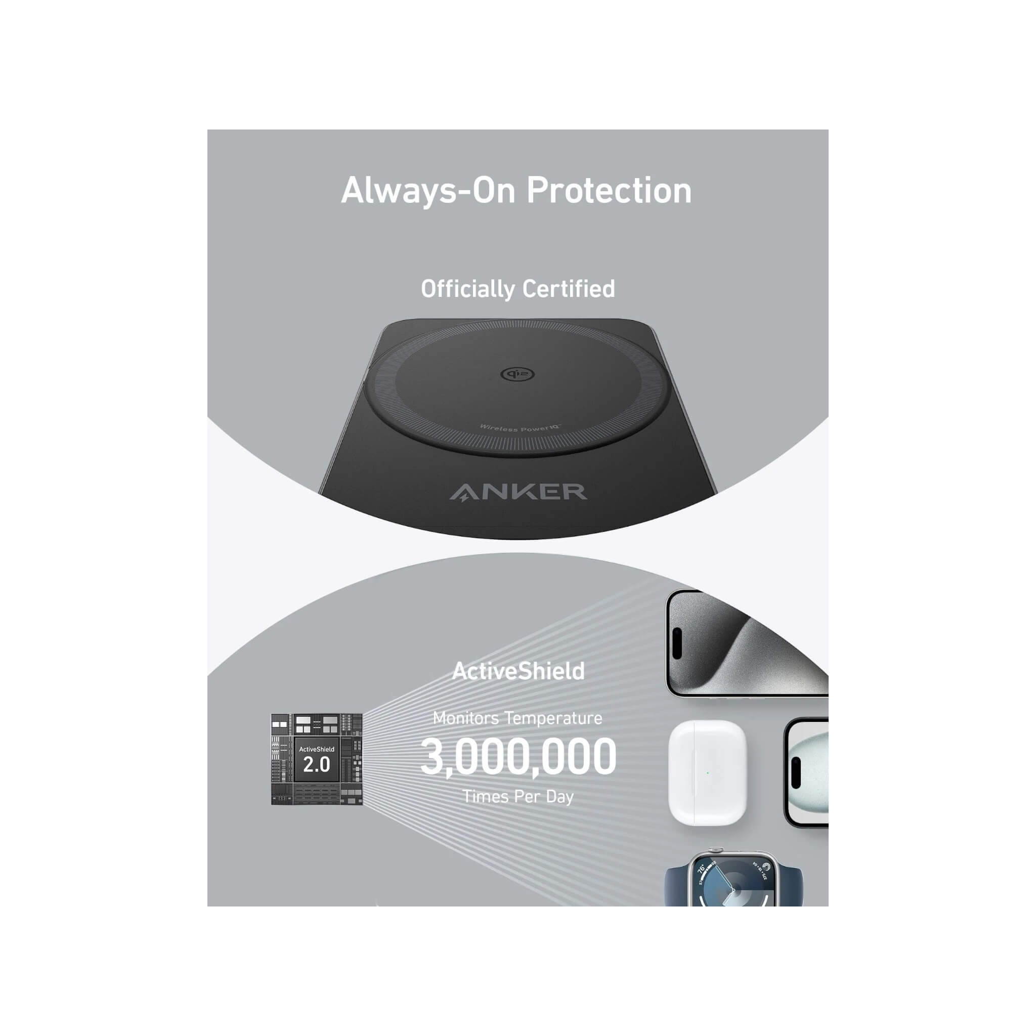 Anker MagGo 3-in-1 Foldable Wireless Charging Station Anker MagGo 3-in-1 Foldable Wireless Charging Station