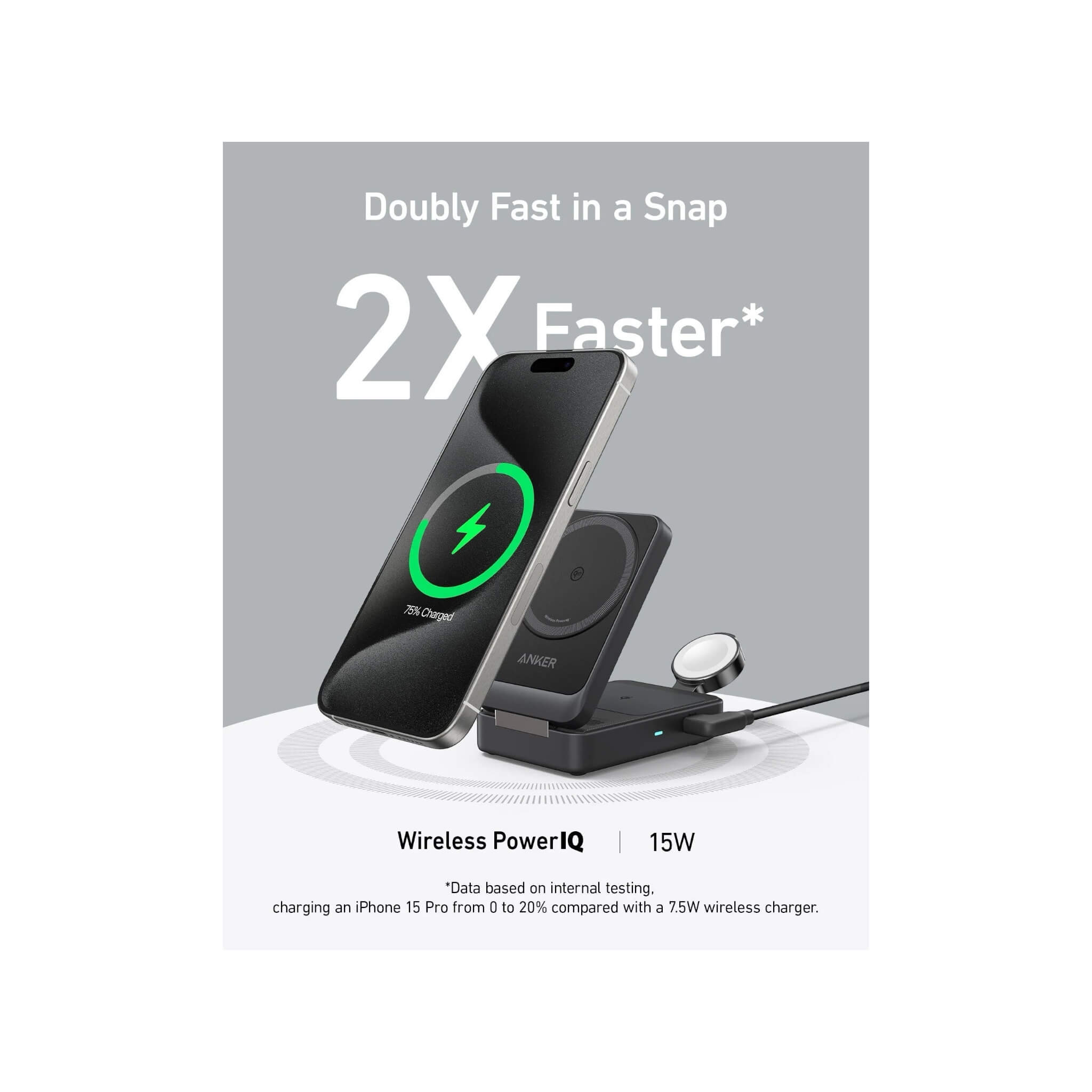 Anker MagGo 3-in-1 Foldable Wireless Charging Station Anker MagGo 3-in-1 Foldable Wireless Charging Station
