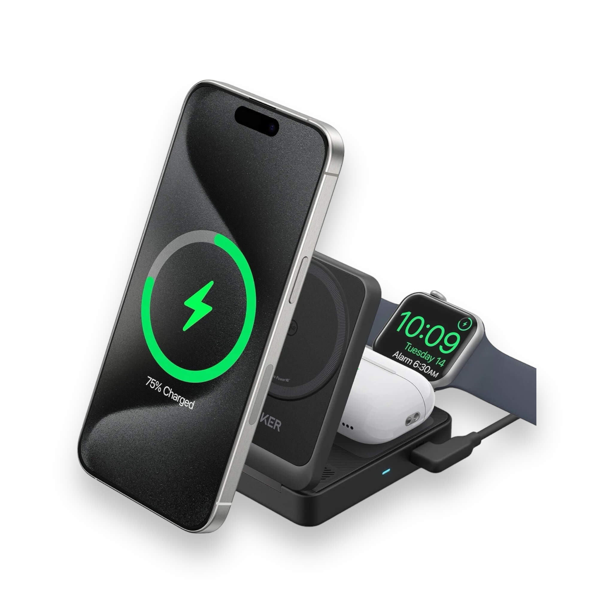 Anker MagGo 3-in-1 Foldable Wireless Charging Station Anker MagGo 3-in-1 Foldable Wireless Charging Station