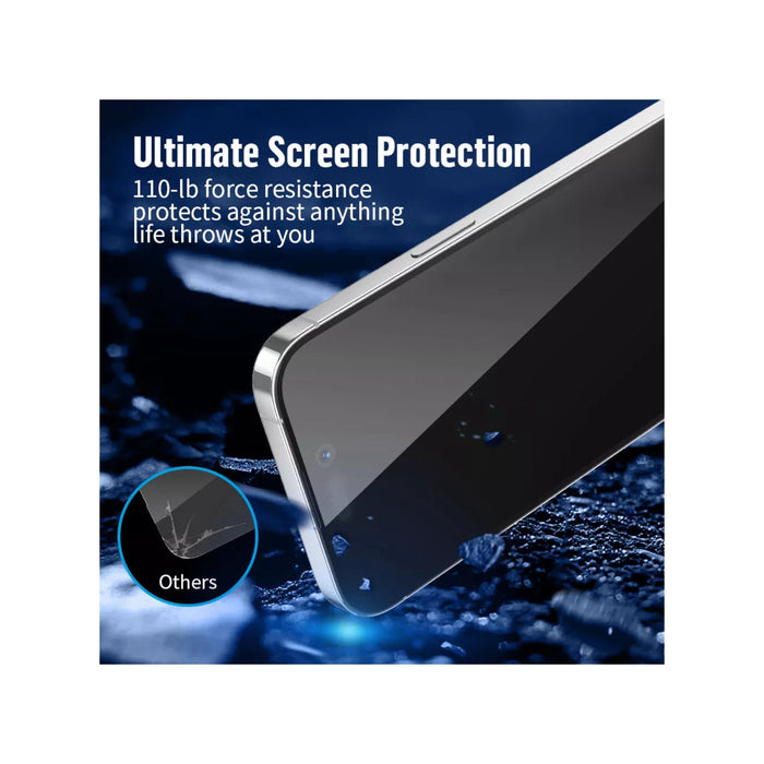 BLUEO Clear Screen Protector for iPhone 16 Pro Max, durable and ultra-clear protection for your screen, available at TaMiMi Projects in Qatar.