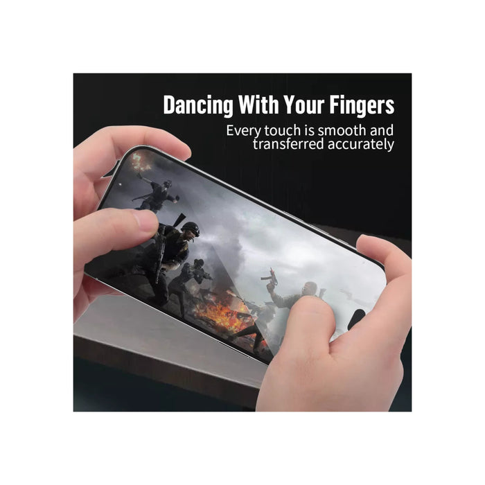 BLUEO Clear Screen Protector for iPhone 16 Pro Max, durable and ultra-clear protection for your screen, available at TaMiMi Projects in Qatar.