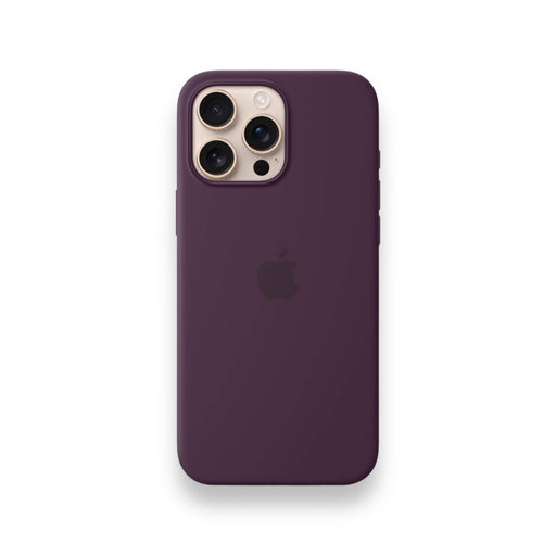 Apple silicone case for iPhone 16 Pro Max, MagSafe compatible, offers sleek, effective protection, at TaMiMi Projects in Qatar.