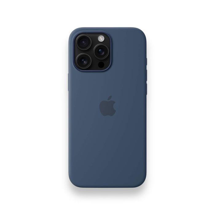 Apple silicone case for iPhone 16 Pro Max, MagSafe compatible, offers sleek, effective protection, at TaMiMi Projects in Qatar.