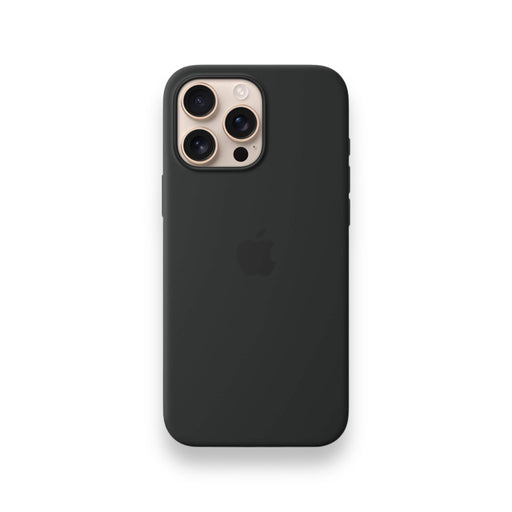 Apple silicone case for iPhone 16 Pro Max, MagSafe, offers sleek, effective protection, at TaMiMi Projects in Qatar.