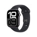 Apple Watch S10 GPS 46mm Jet Black Aluminium with Black Sport Band, durable and stylish. TaMiMi Projects in Qatar.