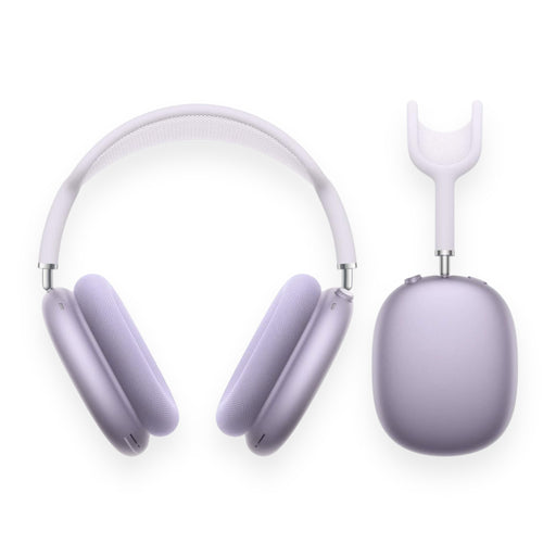 AirPods Max in Purple color with noise cancellation, spatial audio, dynamic head tracking, available at TaMiMi Projects in Qatar.