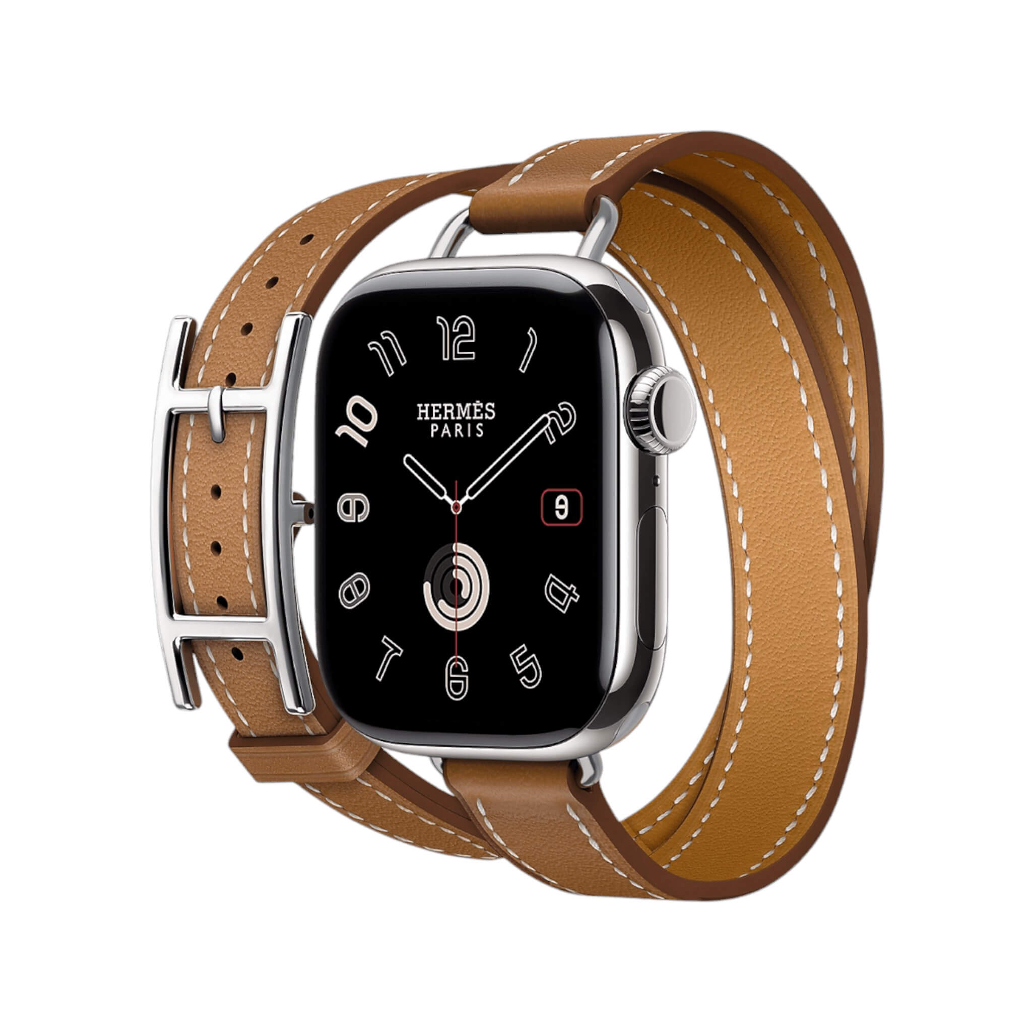 Hermès Apple Watch Band 42mm - Attelage Gold Double Tour Hermès Apple Watch Band 42mm - Attelage Gold Double Tour