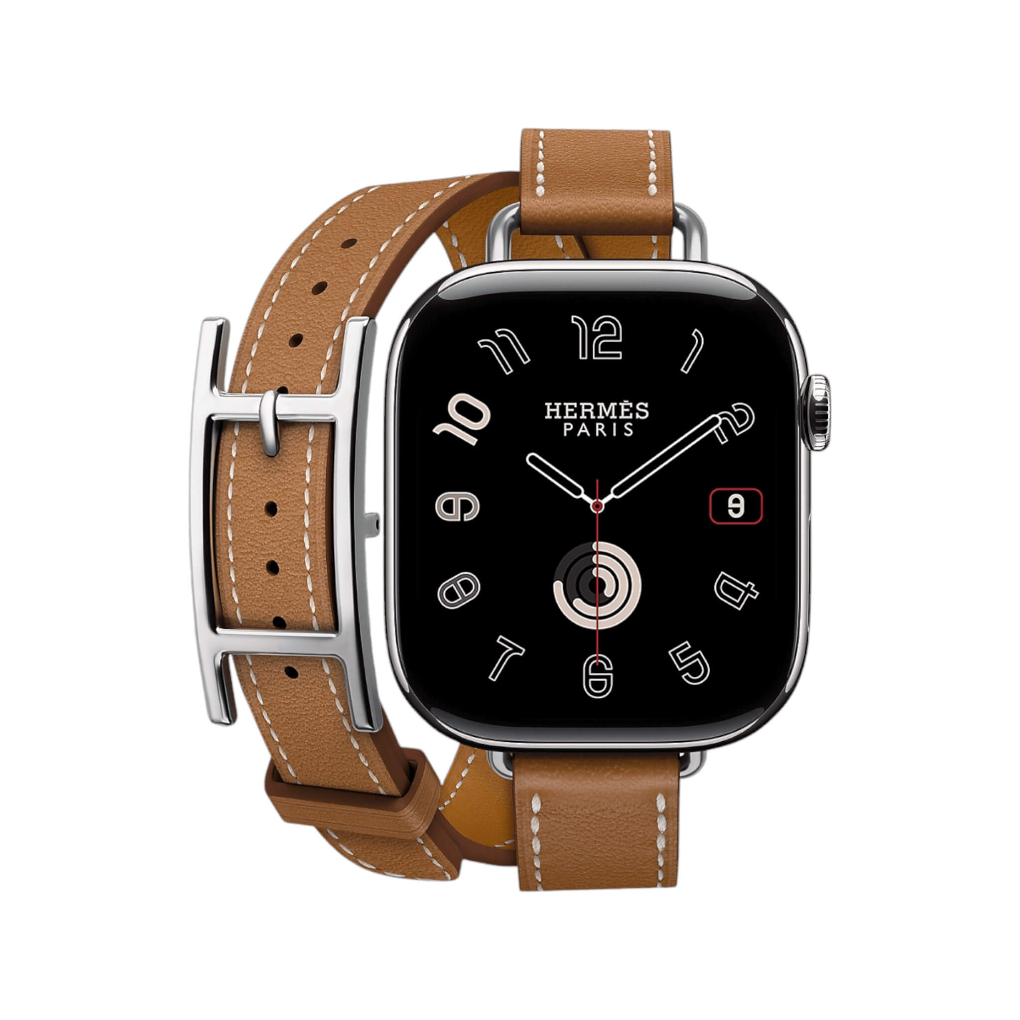 Hermès Apple Watch Band 42mm - Attelage Gold Double Tour Hermès Apple Watch Band 42mm - Attelage Gold Double Tour