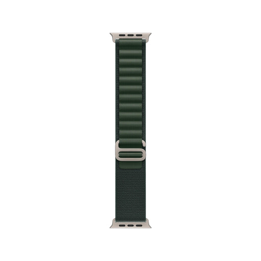 49mm Dark Green Alpine Loop with Natural Titanium Finish, durable, lightweight strap, outdoor, available at TaMiMi Projects in Qatar.