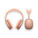 AirPods Max in Orange color with noise cancellation, spatial audio, dynamic head tracking, available at TaMiMi Projects in Qatar.
