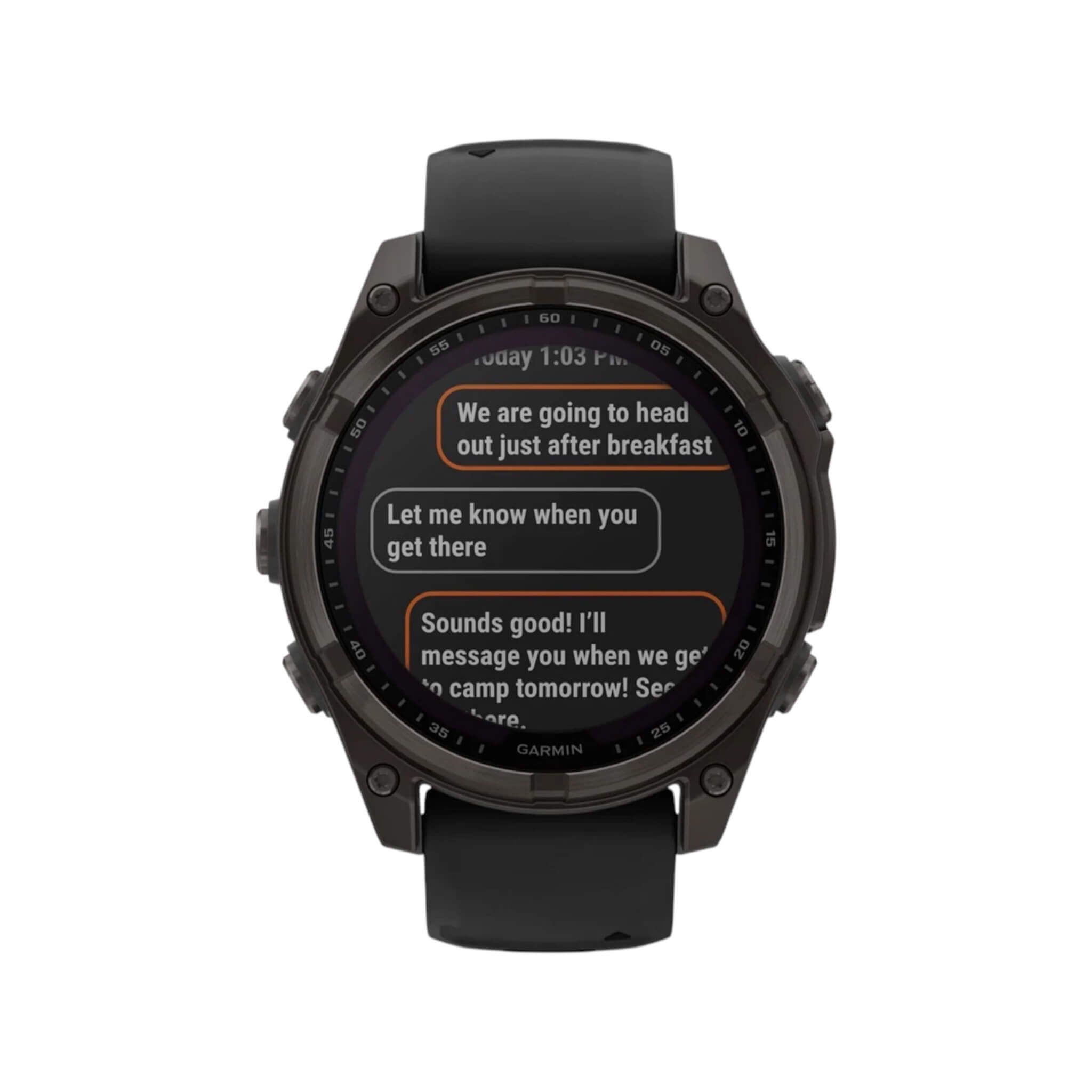 Fēnix® 8 Sapphire Solar Carbon Gray DLC Titanium Black Band - 47mm Fēnix® 8 Sapphire Solar Carbon Gray DLC Titanium Black Band - 47mm