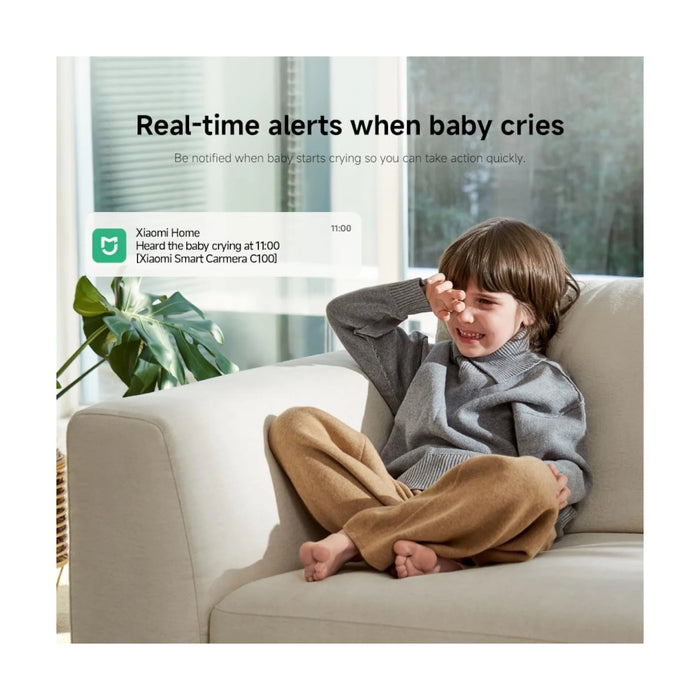 Mi Xiaomi Smart Camera C100 2K high-resolution video with 3MP camera sensor. Infrared night vision, TaMiMi Projects, Qatar.