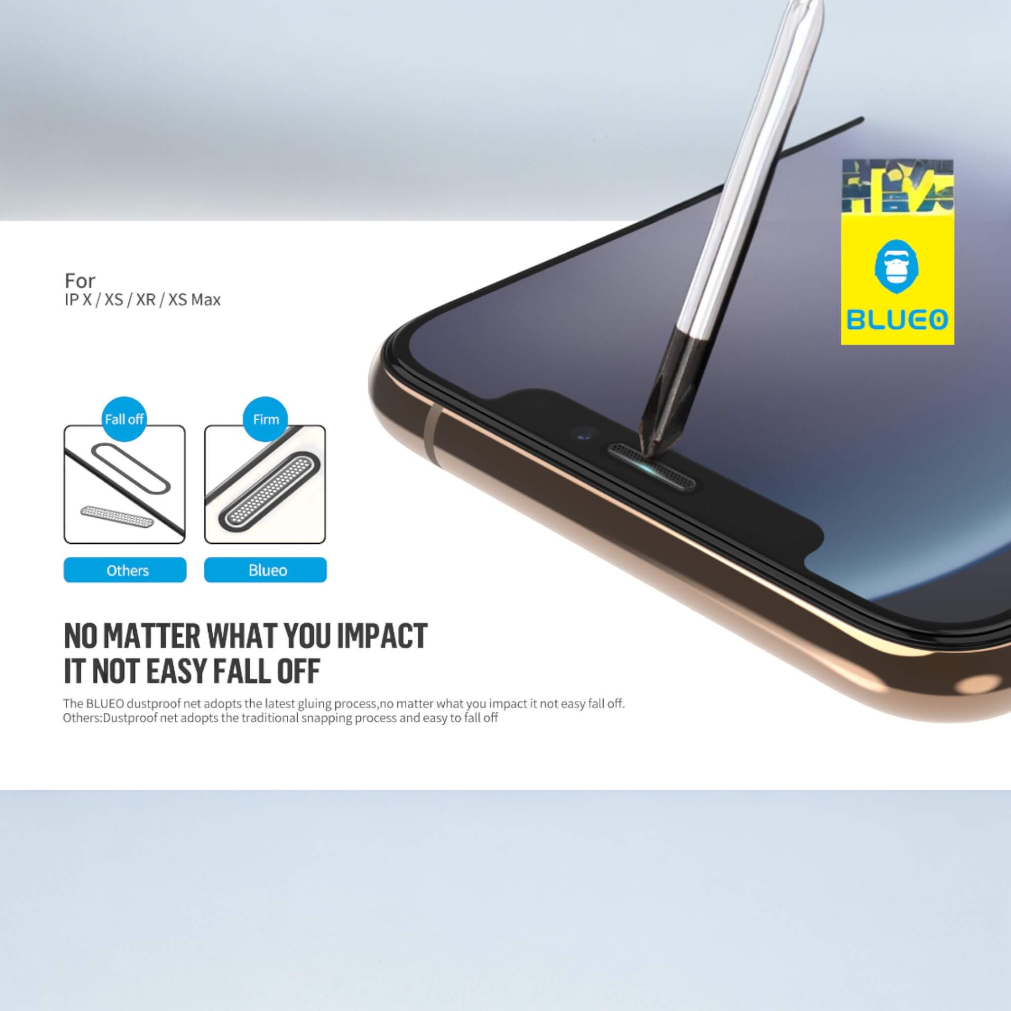 Blueo Dust Proof Screen Protector iPhone 12 Pro Max Blueo Dust Proof Screen Protector iPhone 12 Pro Max