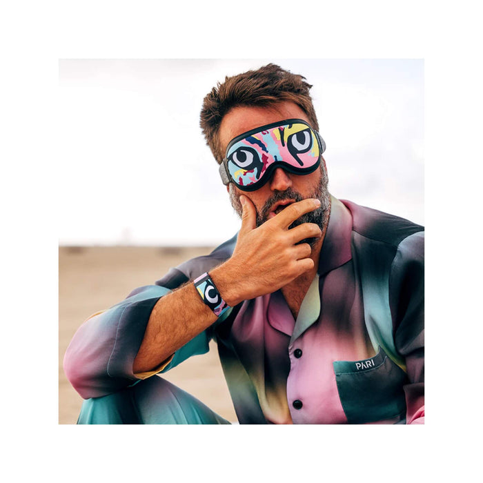 Adjustable Sleep Mask for Whoop, designed for comfort and enhanced sleep tracking, perfect for restful nights, available at TaMiMi Projects in Qatar.
