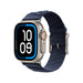 ‫سوار رياضي Hermès من تميمي بروجكتس قطر مصنوع من مطاط مقاوم للماء بتصميم H وإبزيم يناسب Apple Watch 44/45/46/49 ملم.‬