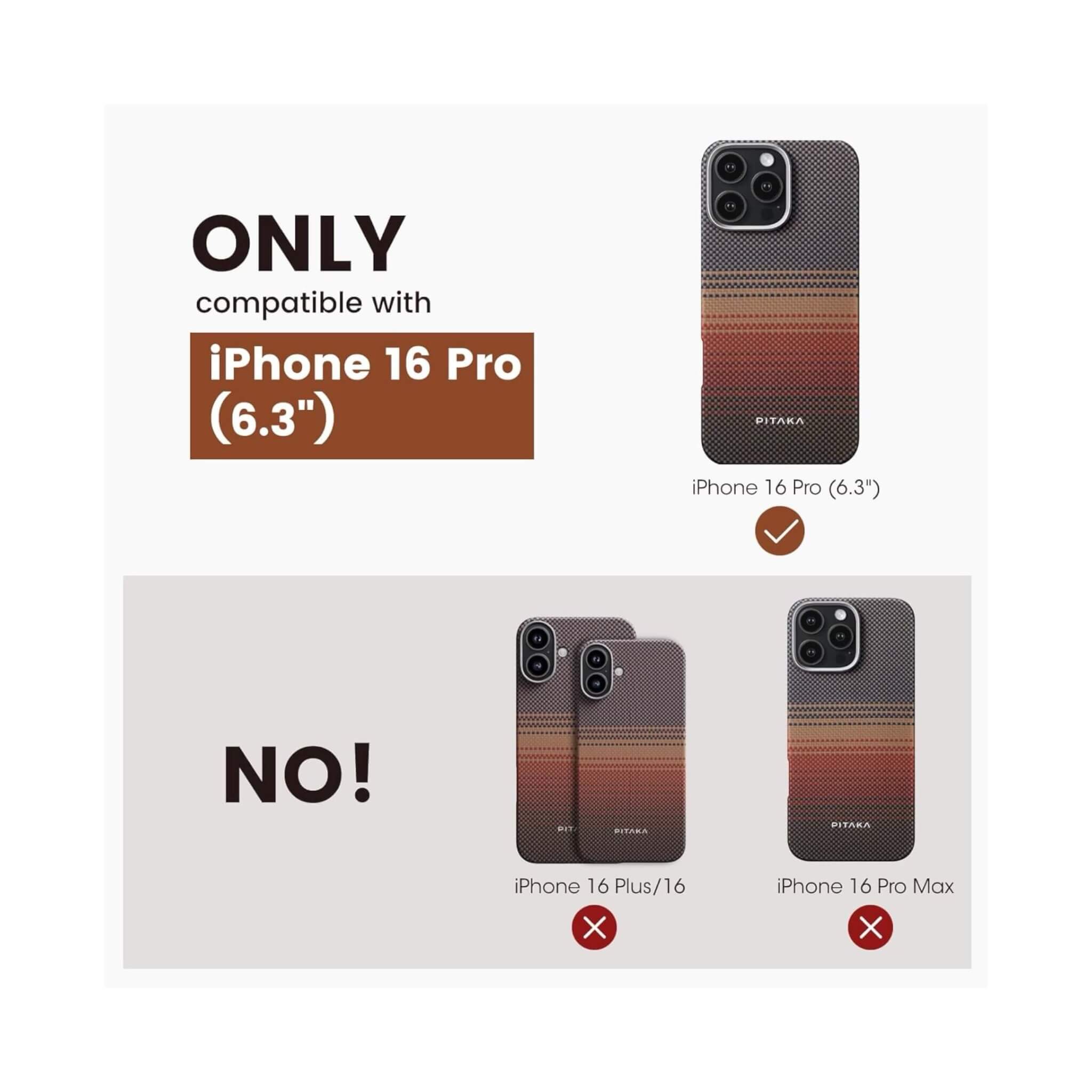 Pitaka Case for iPhone 16 Pro - Sunset Pitaka Case for iPhone 16 Pro - Sunset