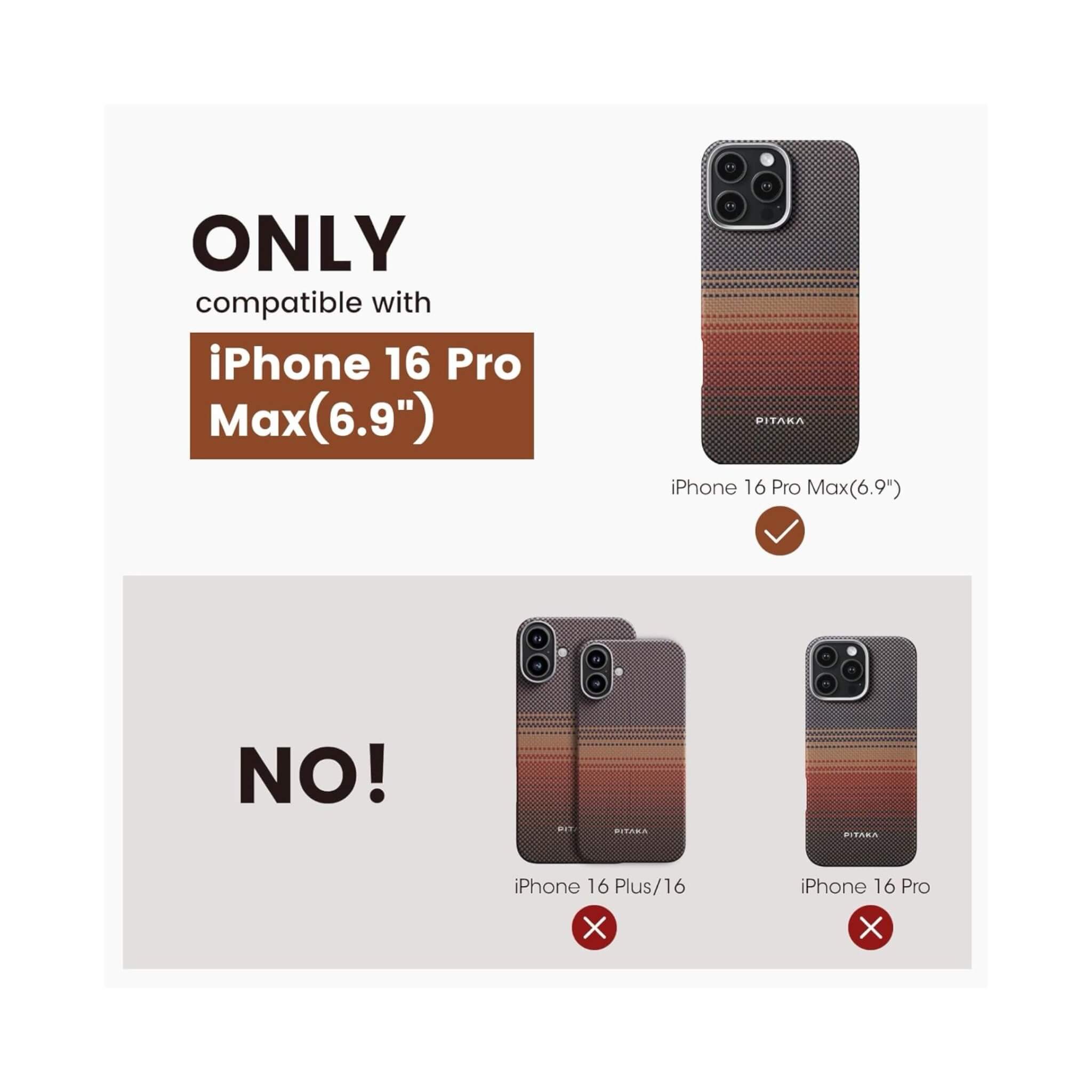 Pitaka Case for iPhone 16 Pro Max - Sunset Pitaka Case for iPhone 16 Pro Max - Sunset