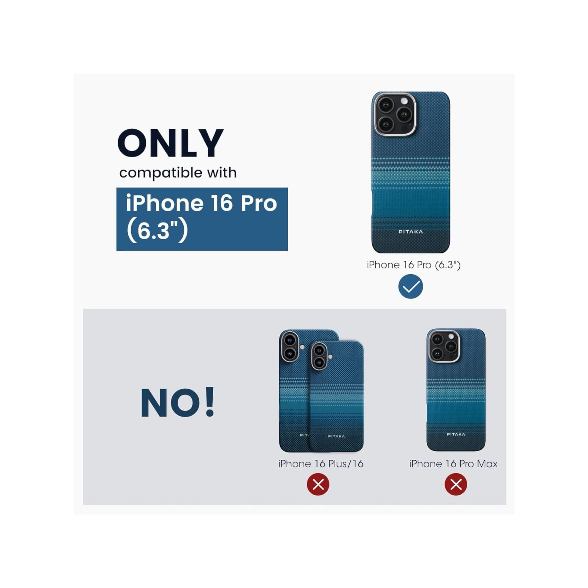 Pitaka Case for iPhone 16 Pro - Moonrise Pitaka Case for iPhone 16 Pro - Moonrise