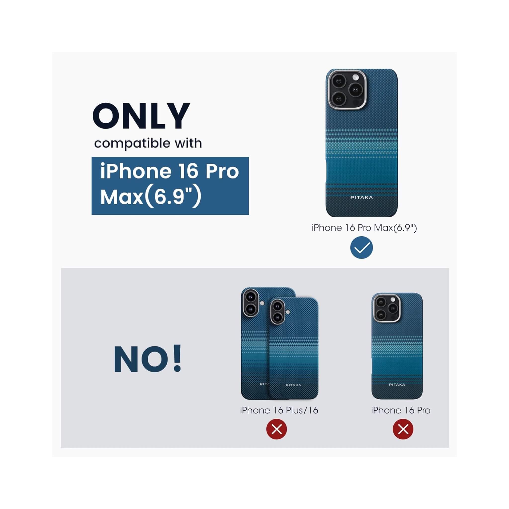 Pitaka Case for iPhone 16 Pro Max - Moonrise Pitaka Case for iPhone 16 Pro Max - Moonrise