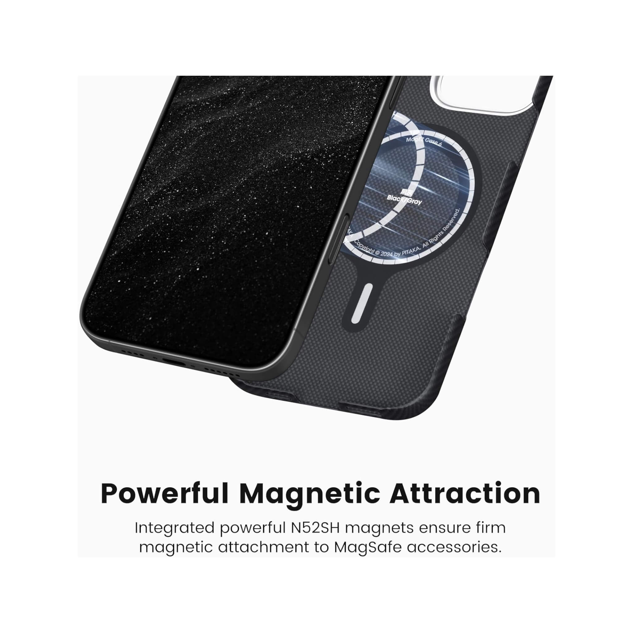 Pitaka Case for iPhone 16 Pro Max - Black/Grey Pitaka Case for iPhone 16 Pro Max - Black/Grey