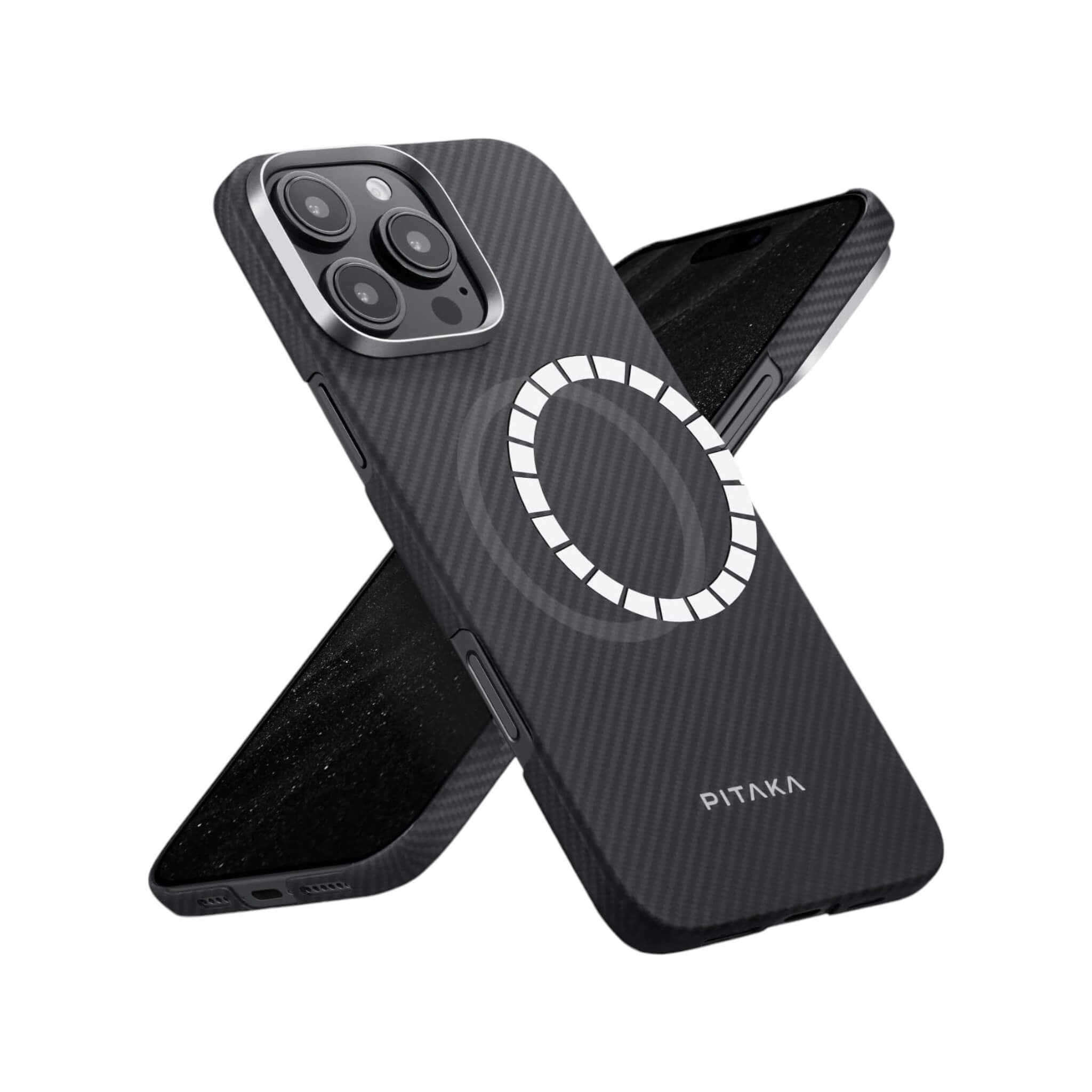 Pitaka Case for iPhone 16 Pro Max - Black/Grey Pitaka Case for iPhone 16 Pro Max - Black/Grey