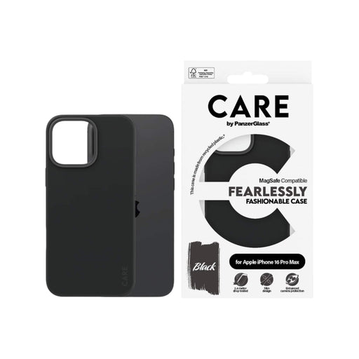 CARE by PanzerGlass case from TaMiMi Projects Qatar for iPhone 16 Pro Max. MagSafe compatible, slim design, camera protection.